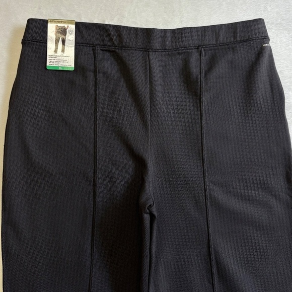 Mondetta Herringbone Straight Leg Pants, Pull On Stretchy Black/Dark Gray XL NWT - Picture 10 of 16